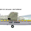 FOKKEER F-27 amitié - compagnie "EAST AFRICAN".