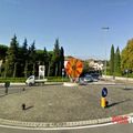 Rond-point à Pontedera (Italie)