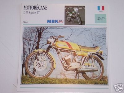 Achat : fiche D55 et D55TT