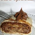 Roulé de crêpes au Nutella