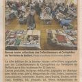 49e Bourse toutes collections à Belfort, article n°2 de L’Est Républicain annonçant la manifestation de ce dimanche 