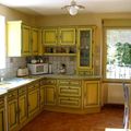 A COLOURFUL KITCHEN.