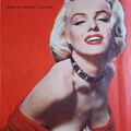1953 Frank Powolny robe rouge satinée / Satin red dress