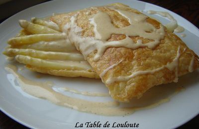 Feuilleté d'Asperges à la Crème et au Maroilles