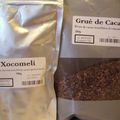 Brownie au xocomeli et grué de cacao