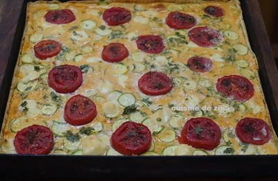 TARTE AUX COURGETTES ET AUX TOMATES 