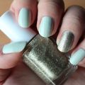 Review : Vernis Absolutely Shore d'Essie (+ Beyond Cozy d'Essie en accent nail)