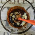 mug cake chocolat, spéculoos et amandes