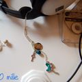 collier petite fée bleu