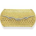 A gold and diamond evening bag