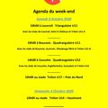 Agenda du week-end ( 3 & 4 Oct. 2020)