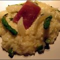 Risotto aux asperges et au jambon cru