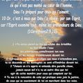 1Corinthiens2.9,10 & Esaïe 64.1-4 [On doit compter sur l'Eternel] et son Esprit