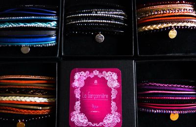 Nouveaux coffrets La Garçonnière, bracelets aimantés cuirs et perles
