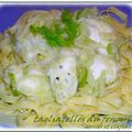 TAGLIATELLE AU FENOUIL ET A LA MOZZARELLA