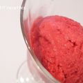 Sorbet fraise (sans sorbetière)