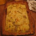 Quiche saumon /poireaux et sa pâte russo-bretonne au sarrasin chez Lisanka