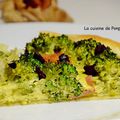 Tarte au brocoli et ail noir