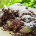Quinoa Rouge aux Courgettes et Parmesan