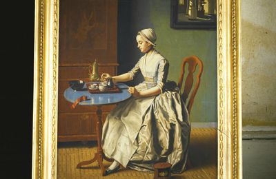 Jean-Etienne Liotard (Geneva 1702- 1789), A Dutch girl at breakfast