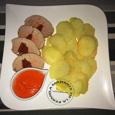 Filet Mignon au Chorizo et pommes de terre vapeur WW (Thermomix)