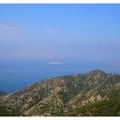 Paysage côtier de l'île de Rhodes