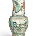 A famille-verte yenyen vase, Qing dynasty, Kangxi period (1662-1722)