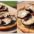 TARTE FINE AUBERGINE-CHEVRE MIEL