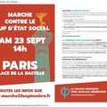 Marche contre le coup d'état Social: 23 septembre