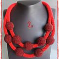 Collier MS 'Ecume 9' rouge