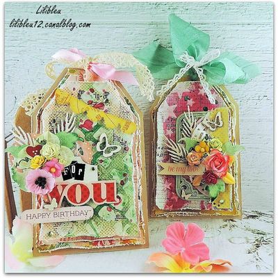 Duo de tags printaniers - Dt La Malle Aux Fleurs 