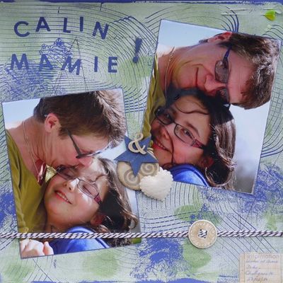 Ainsi font font font ... un petit tour et voilà .... une page de scrap