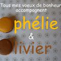 Macarons chocolat-orange aux couleurs du mariage de Ophélie & Olivier