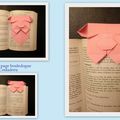 Marque page Bouledogue en origami