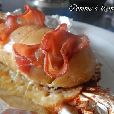 Pommes de terre au four façon raclette