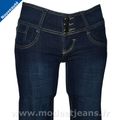 Jean Slim Femme 3 Boutons Taille Basse