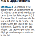 Feu d'appartement