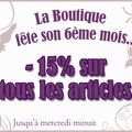 La boutique a déjà 6 mois....