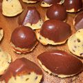 Mini cookies coque chocolat