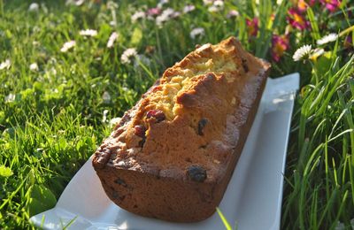 Cake au cranberries, noix et miel