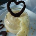 MOUSSE Légère à l'Ananas et coeur en chocolat ...
