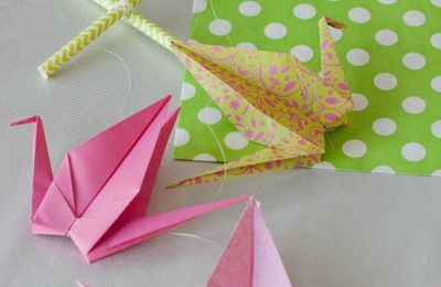 Petits mobiles origami et sachets cadeaux! par Angèle