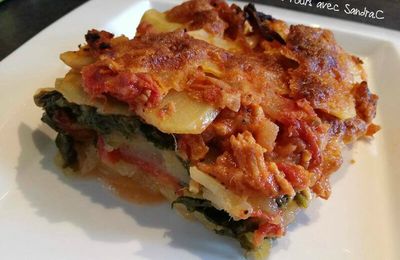 Lasagne de pomme de terre épinard