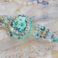 Bracelet Blue Flowers Haute-Couture