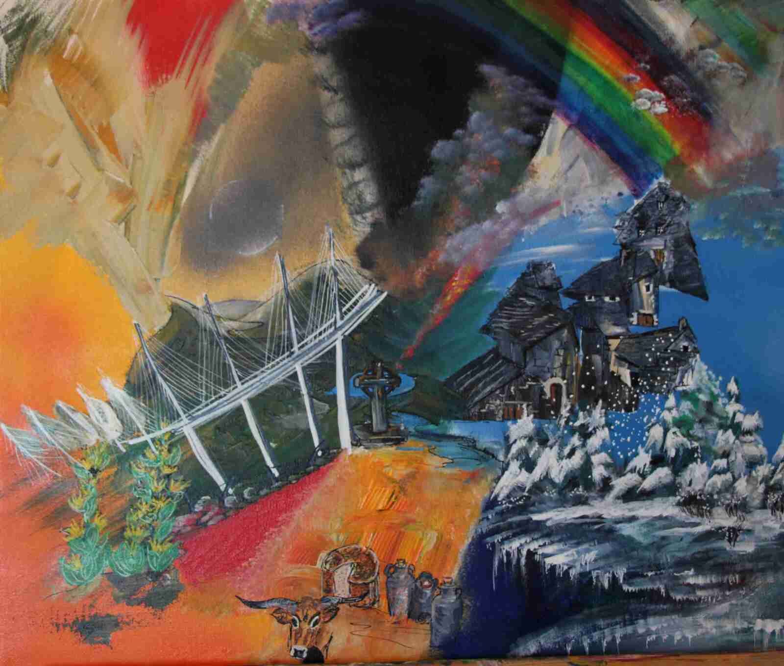 Kaleidoscope auvergnat-acryl2013-55X46cm-  (n°111)-