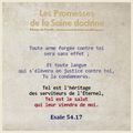 Les Promesses de la Saine Doctrine