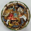 Hat badge with St. George and the dragon, Flemish , c. 1520. Royal Collection © Her Majesty Queen Elizabeth II