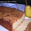 Pain ou cake aux poires et au cheddar, sans gluten