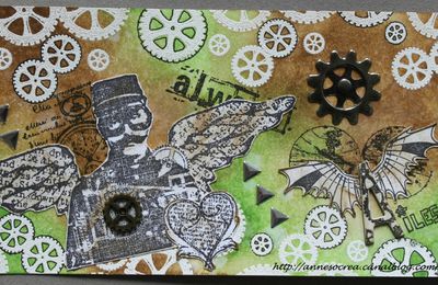 Art Journal lettre A/Steampunk