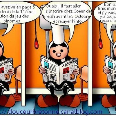 Ma participation au jeu des binômes...